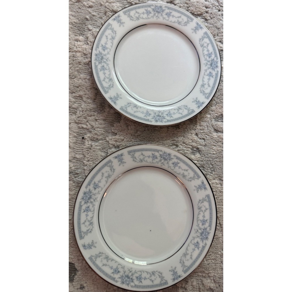 Sheffield Blue Whisper Porcelain Fine China Bread Butter‎ Plates Set of 2 Japan